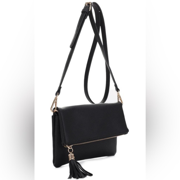 NWT Isabelle Vegan Leather Crossbody Flap Bag - Picture 1 of 6